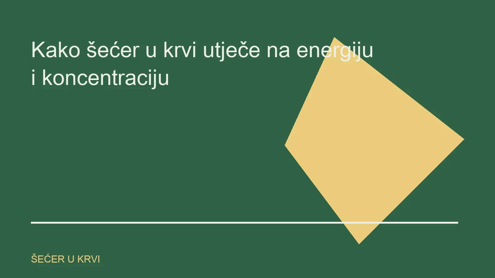 Urednička ilustracija za temu šećer u krvi